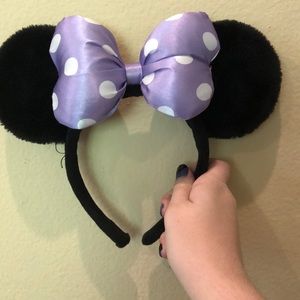 Purple minnie ears
